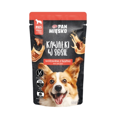 Pan Mięsko kawałki w sosie wołowina z koziną 150g